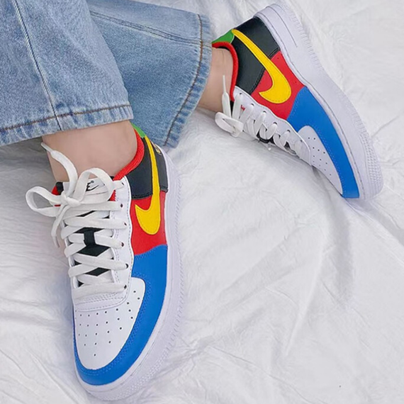 Nike Air FORCE 1 Детские Скейтбординги Низкие кроссовки Юнисекс