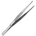 Щипцы (пинцет) 20 см. прямые, прямой кончик с зубцами, нерж. MGsteel /1/100/