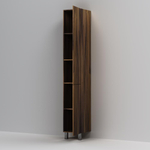 Шкаф-пенал, напольный, правый, 30 см, двери, push-to-open, орех AM.PM Gem M90CSR0306HF