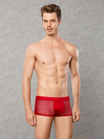 Мужские трусы-хипсы из мягкой эластичной сеточки Doreanse Sexy (Размер: M) (Цвет: красный)