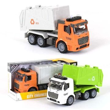Машинка инерционная Truck Мусоровоз Самосвал со светом и звуком