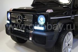 Детский электромобиль River Toys Mercedes-Benz-G65-AMG черный