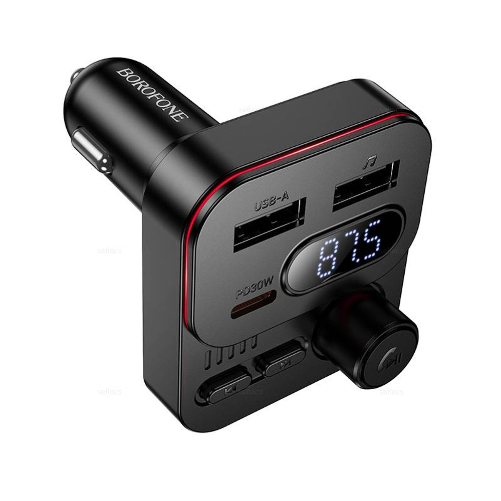 Borofone BC61 Ocean 45W(1A1C) автомобильный BT FM трансмиттер