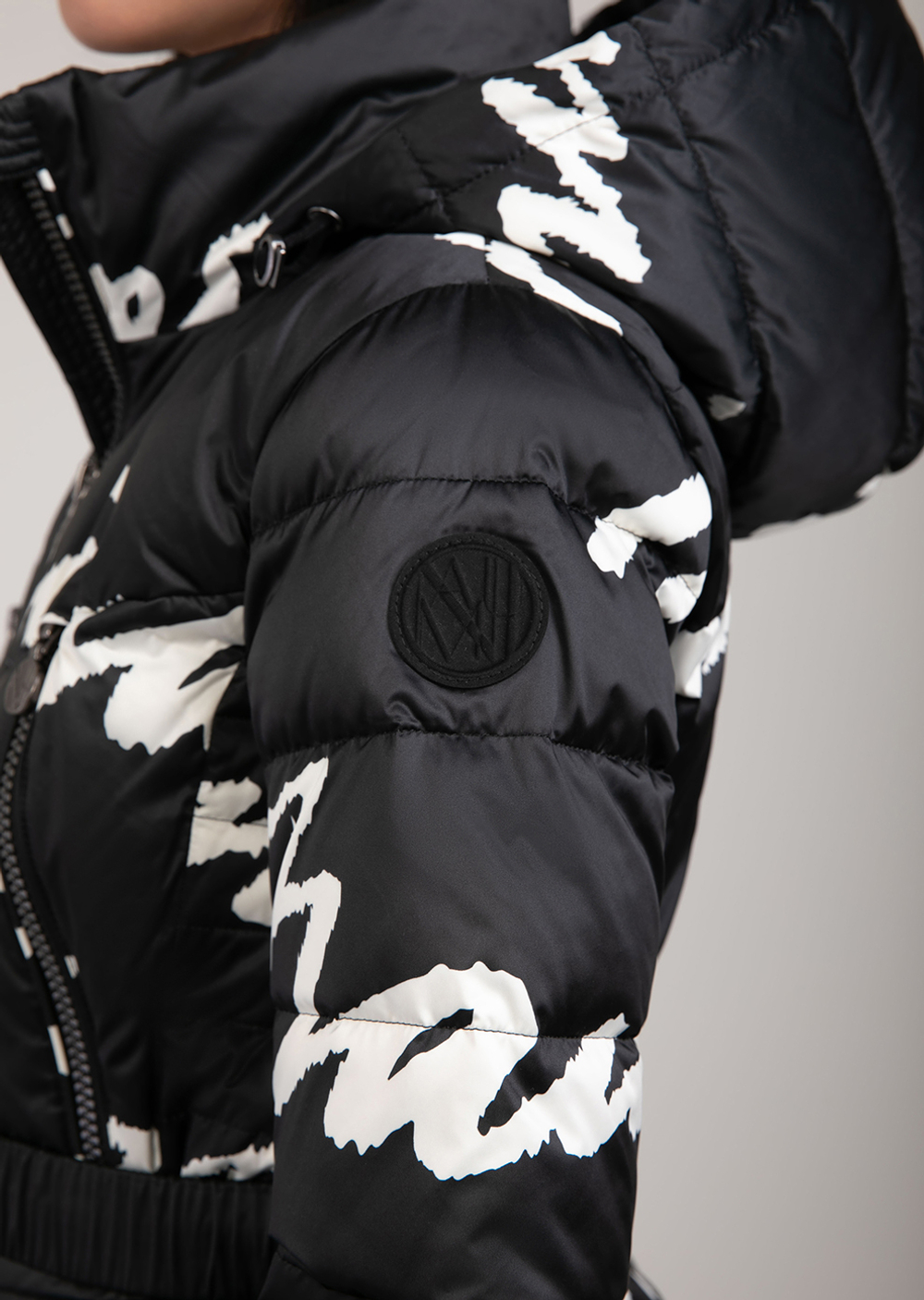 Куртка пуховая Naumi 1821OW-0012-OM228 print-miss-naumi-black