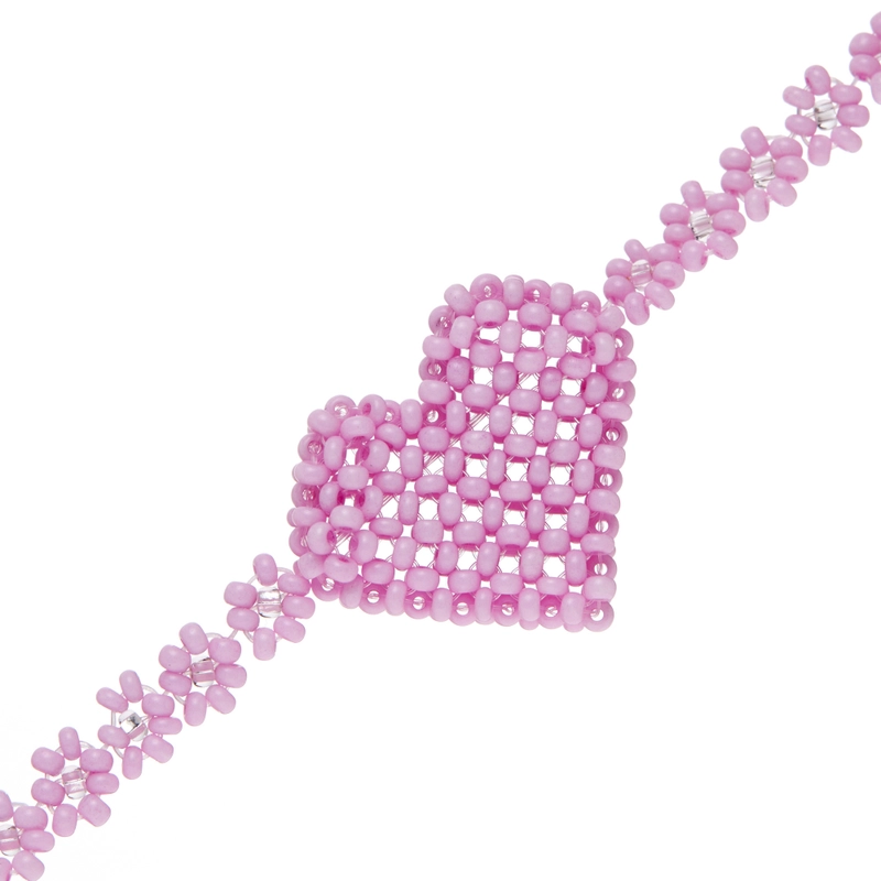 Браслет Сердечко Розовый