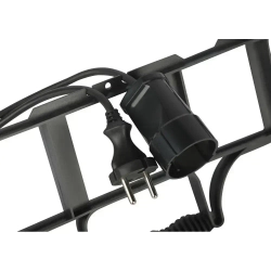 Удлинитель силовой на рамке Intro UF1300 30м без заземления 1 розетка ПВС 2x0.75мм, строительный садовый для газонокосилки и триммера