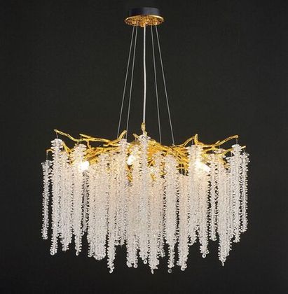 Люстра Coral Crystals Round Copper II D100