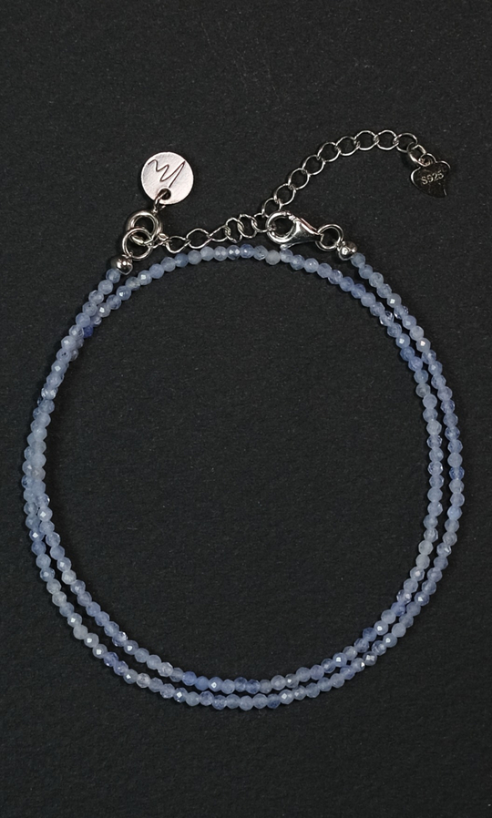 Чокер "Memo about Finance" из танзанита на замочке 33-38 см