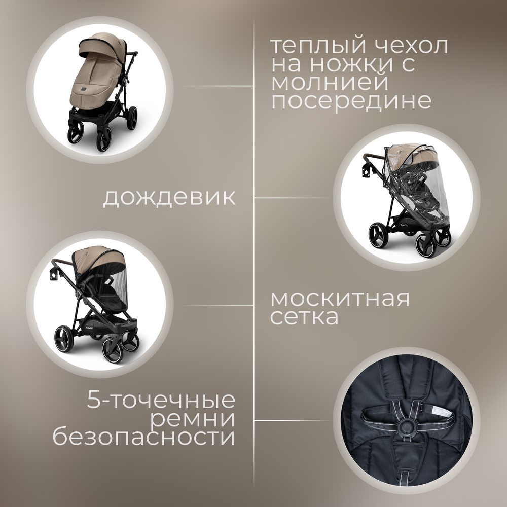 Модульная коляска BubaGO Savella 3в1