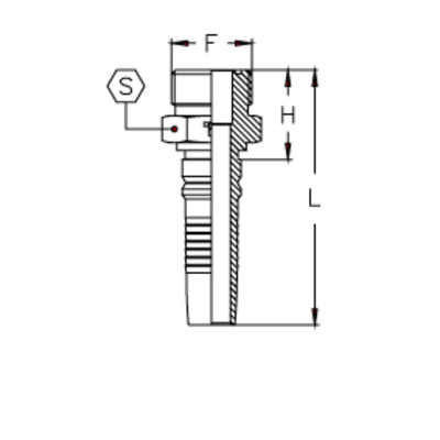 Фитинг DN 38 ORFS (Ш) 2 Interlock