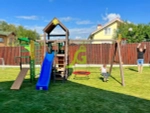 Детская площадка Спорт 2 с качелями гнездо 100см