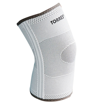 Суппорт колена TORRES , PRL11010S, р.S, с боковыми вставками, нейлон, серый