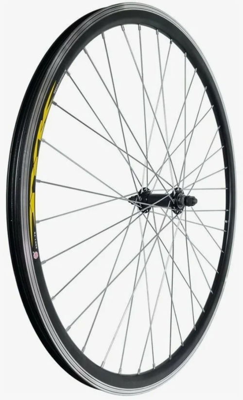 Колесо 26"переднее.ал.дв.обод,ст.вт.черн.36Н Disc на гайках