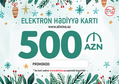 Elektron hədiyyə kartı Yeni İl 500 AZN