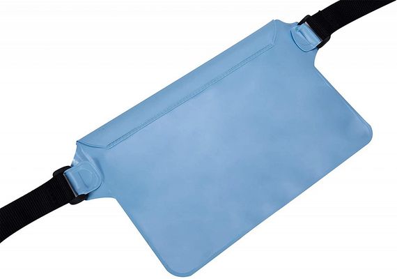 Сумка поясная Cressi герметичная Kangaroo Dry Pouch голубая