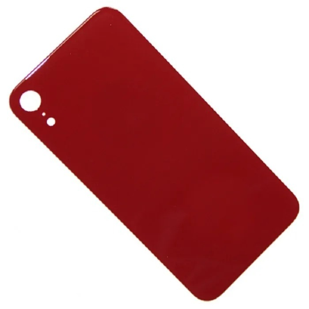 Задняя крышка для Apple iPhone Xr Красный (стекло, широкий вырез под камеру)