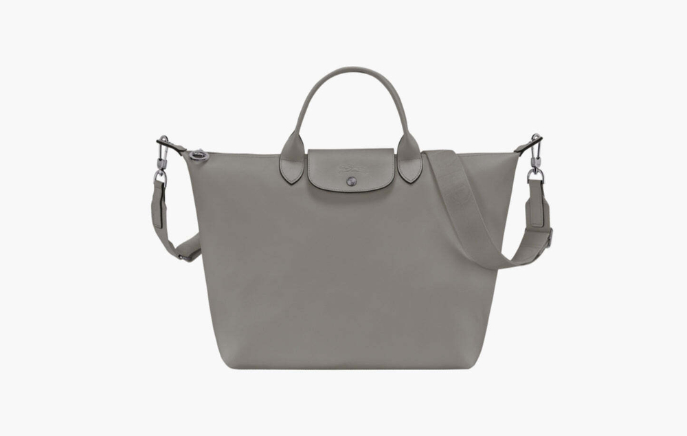 Longchamp Le Pliage Xtra L Leather Handbag "Turtledove"