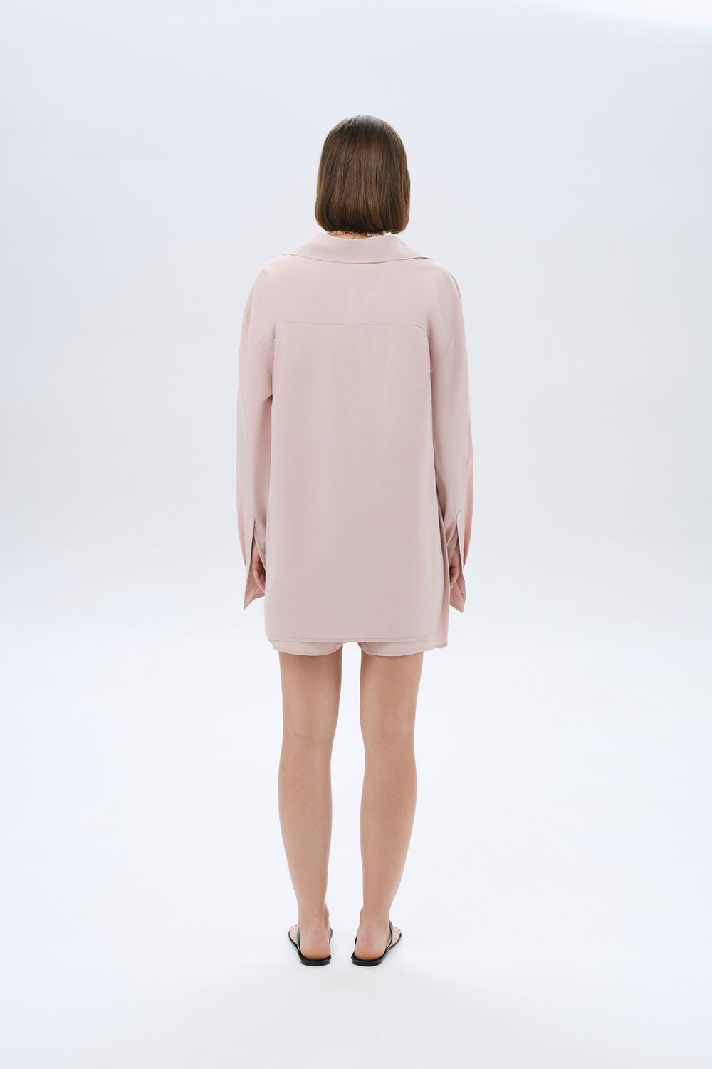 Костюм с шортами из легкого хлопка, бежевый