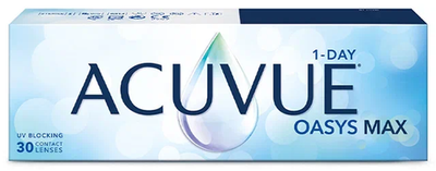 Однодневные контактные линзы Acuvue Oasys MAX 1-Day (уп. 30 линз)