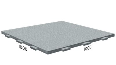 Rubblex Active (скрытый ласточкин хвост) 100х100х4 см 65ШОР Серое