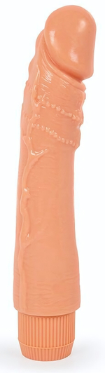 Телесный вибратор-реалистик без мошонки - 27,5 см. (Цвет: телесный)