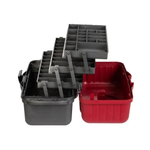 Ящик рыболовный для хранения снастей трехполочный красный