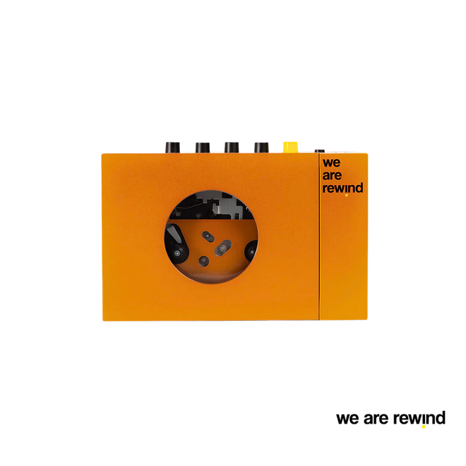 We Are Rewind Cassette Player Orange
