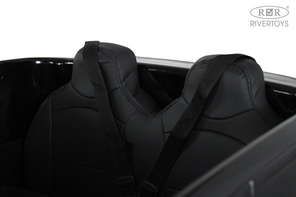 Детский электромобиль RiverToys М007БХ М007БХ-BLACK-GLANEC/черный глянец