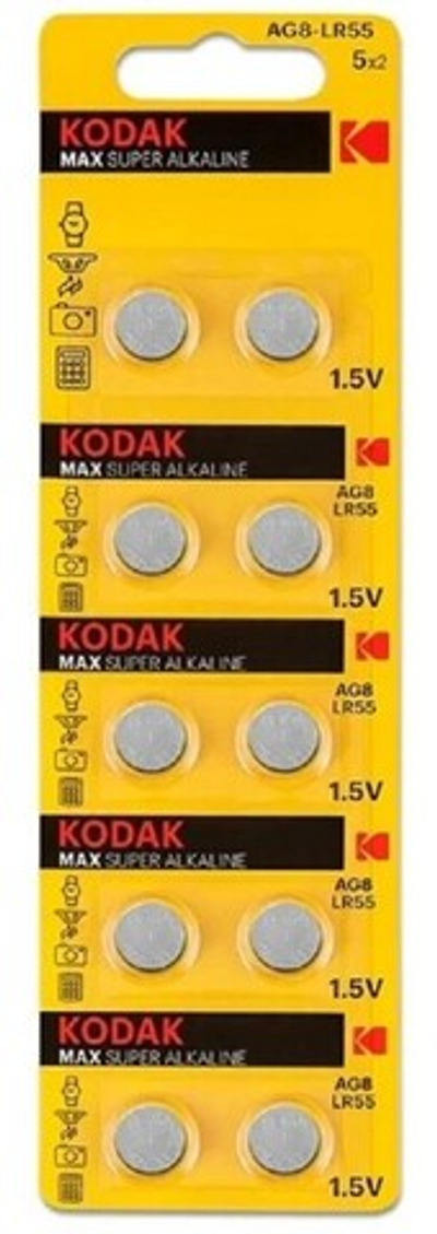 KODAK MAX Super Alkaline AG8 / LR58 BL10 уп.100