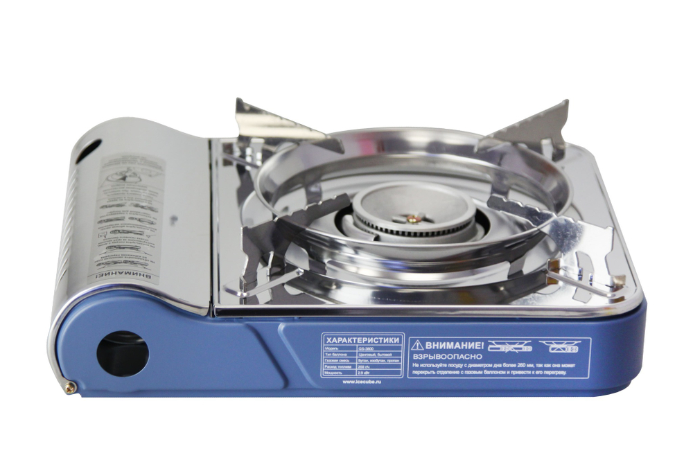 Плита походная ICE CUBE GS-3800, 2.9 кВт, 200 г/ч, внешн. баллон