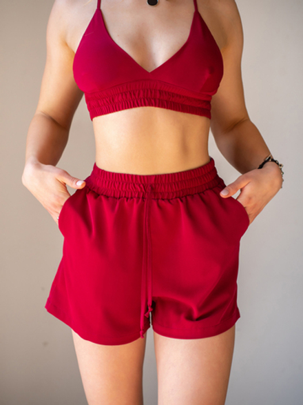 FOSTER Bermuda shorts, Dark Red