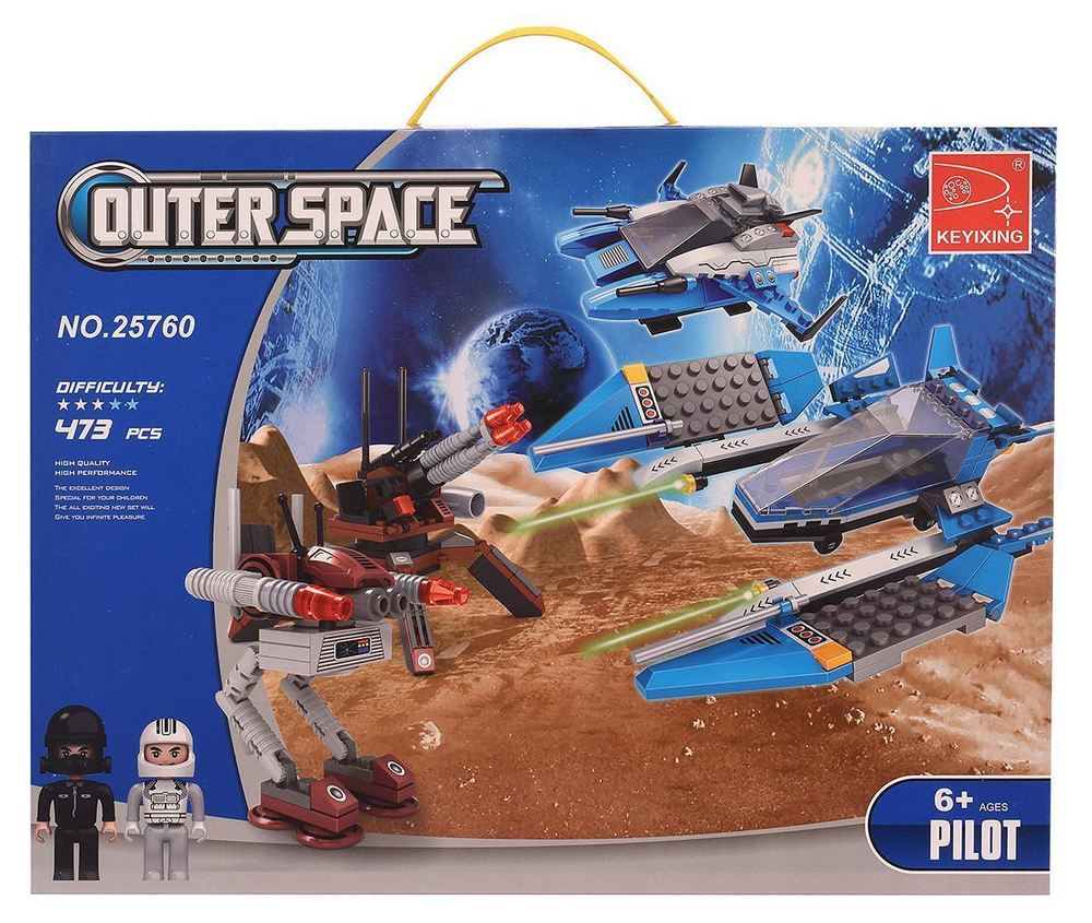 Констр. блочный Аусини Космос 461дет., коробка 25760