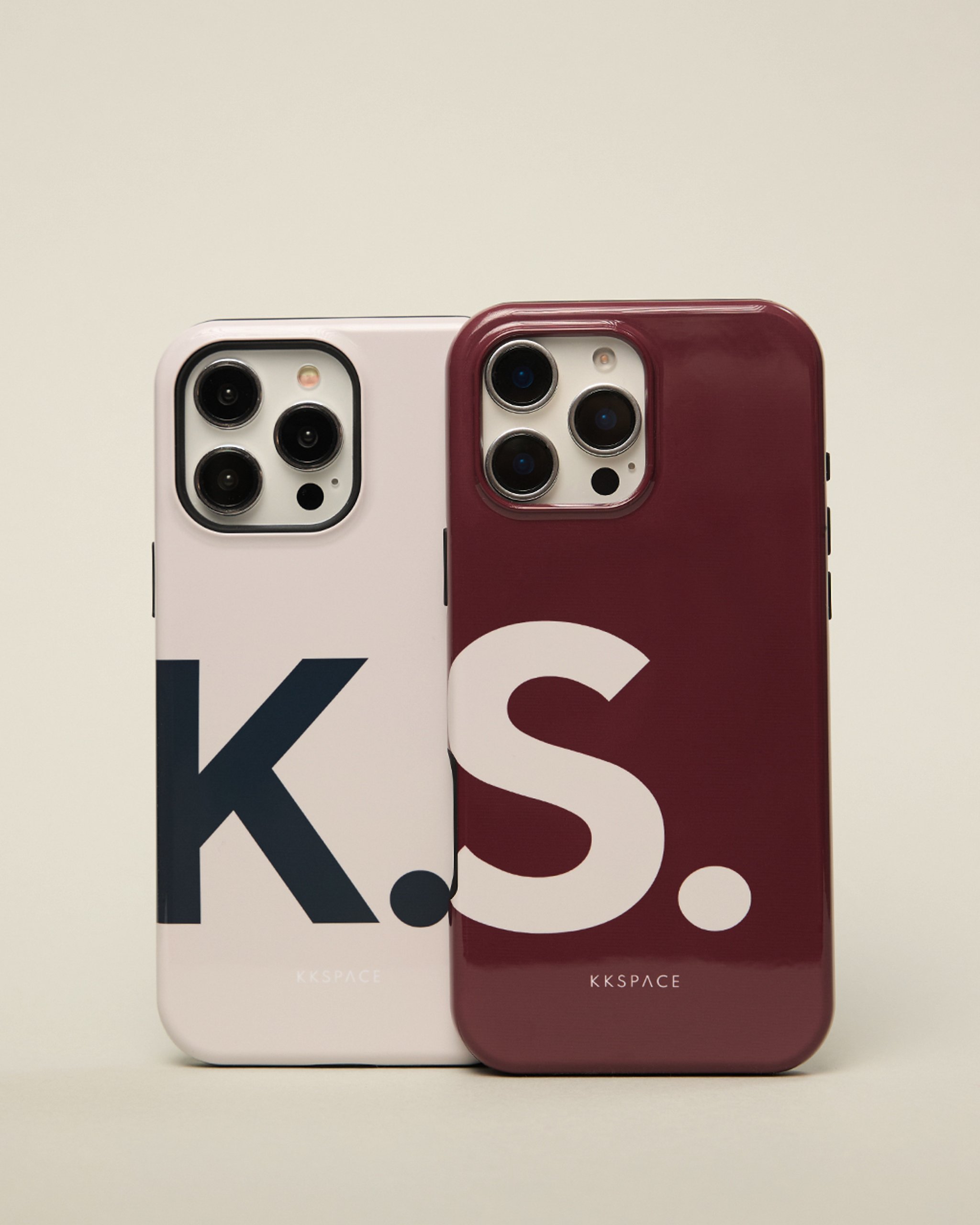 Чехол LETTERS для iPhone | Бордовый