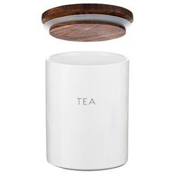 Банка керамическая для хранения чая, 650 мл, белая