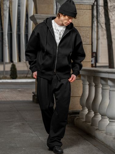 Черная худи на молнии Laine