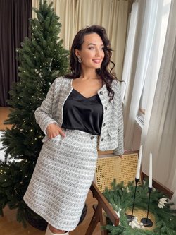 Юбка твид из вискозы