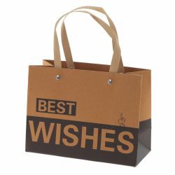 GAEM Пакет подарочный (бумага 260 г/м2, блок 12шт), L19,5 W9 H14,5 см, 3в.