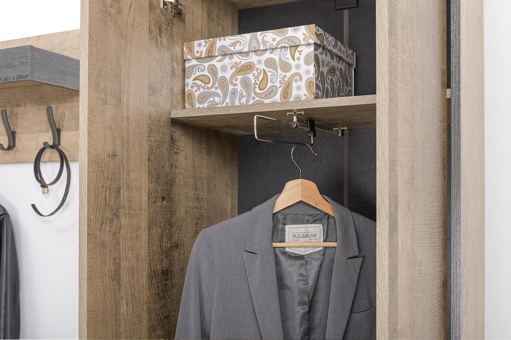 Шкаф для одежды 13.328.02 Трувор Дуб Гранж Песочный, Интра