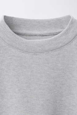 ZARA ЛОНГСЛИВ SOFT TOUCH, СЕРЫЙ