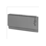 Планинг датированный 2026 305х140 мм BRAUBERG "Up", под кожу, серый, 117236