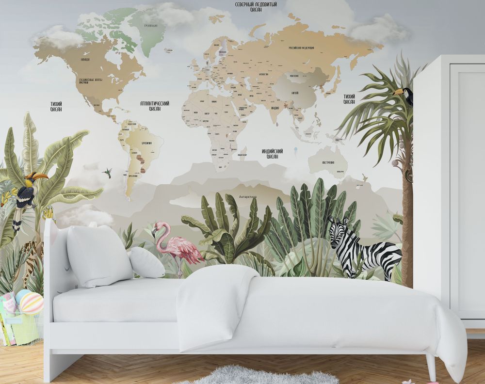 фотообои карта мира