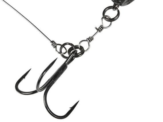 Остнаска стальная Lucky John DEEP PIKE STINGER RIG L+FLEXHEAD 15г