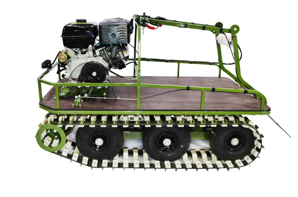 Мотобуксировщик KOIRA TR С понижающим редуктором (для болот), всесезонный. 13 л.с.