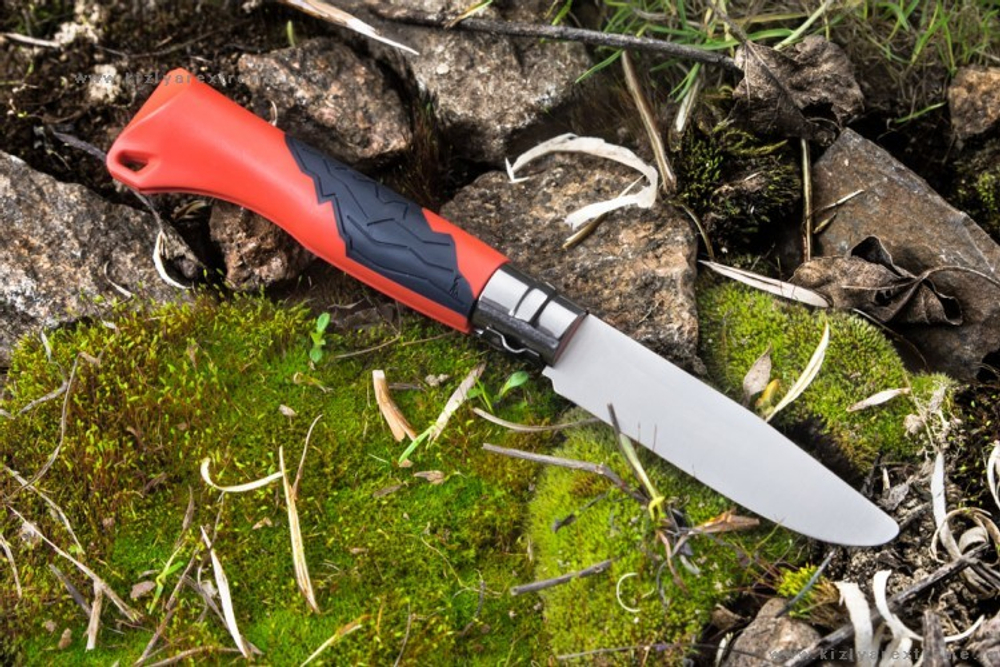 Нож Opinel №7 Outdoor Junior, нержавеющая сталь,  красный