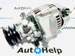 Генератор DAL037 27040-54440, 27040-54670 2L, 3L, 5L 12V 70A вакуумник передний, овальная фишка