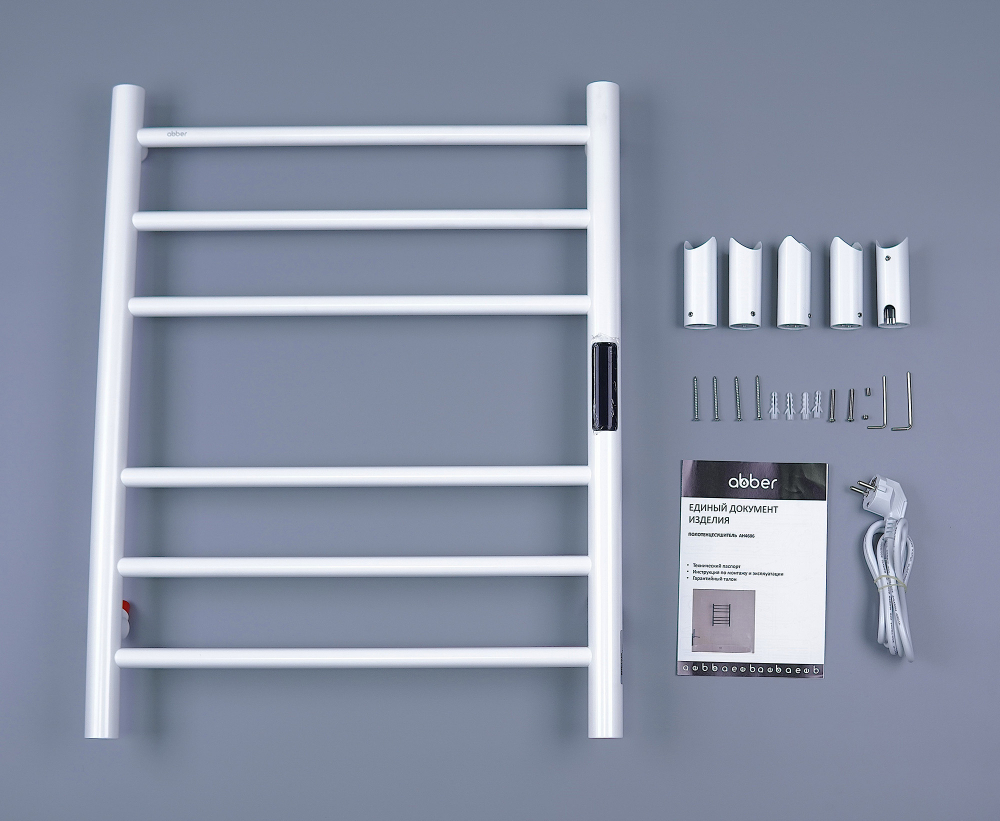 Полотенцесушитель электрический ABBER Standard AH4606MW белый матовый