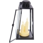 Сувенир с подсветкой «Пламя» 13*13*26 см (работает от 3*ААА), Черный