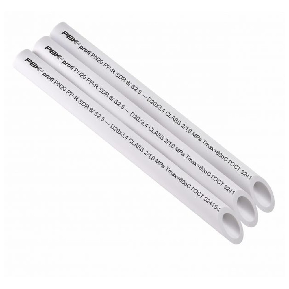 Труба полипропиленовая PPRC PN20 / 50 *8,4, белая РВК