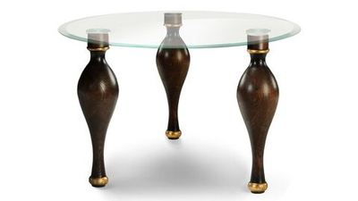 Стол «Буржуа» со стеклянной столешницей