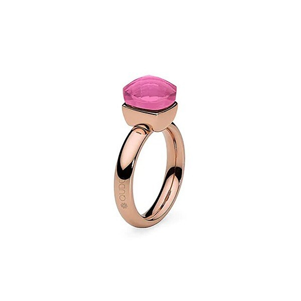 Кольцо Qudo Firenze light fuchsia 19 мм 611767 R/RG размер 19